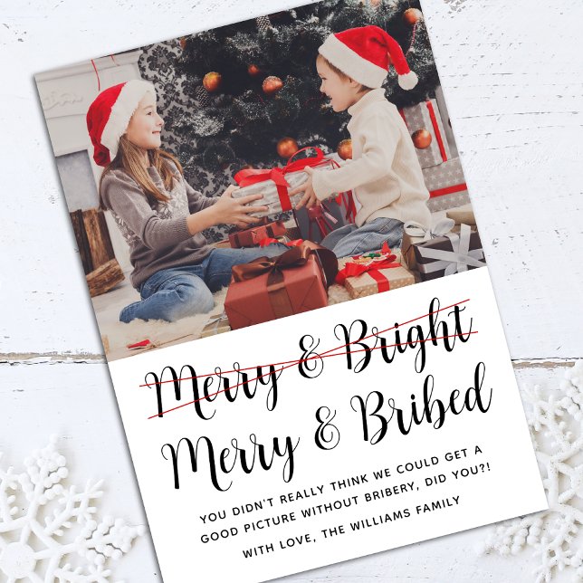 Cartes Pour Fêtes Annuelles Funky Joyeux et Bright Christmas Photo (Créateur téléchargé)