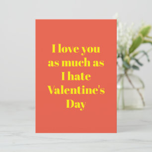 Cartes Pour Fêtes Annuelles Funky Valentine Day Card Je t'aime