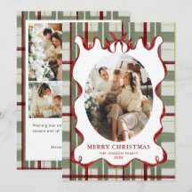 Funky Vintage Christmas Red Bow Coquette5 Photo
