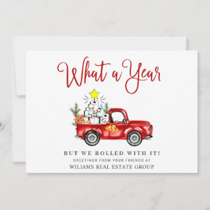 Cartes Pour Fêtes Annuelles Funky What a Year Christmas Corporate