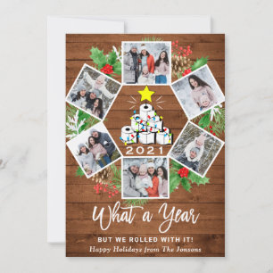 Cartes Pour Fêtes Annuelles Funky What a Year Christmas Tree 6 PHOTO