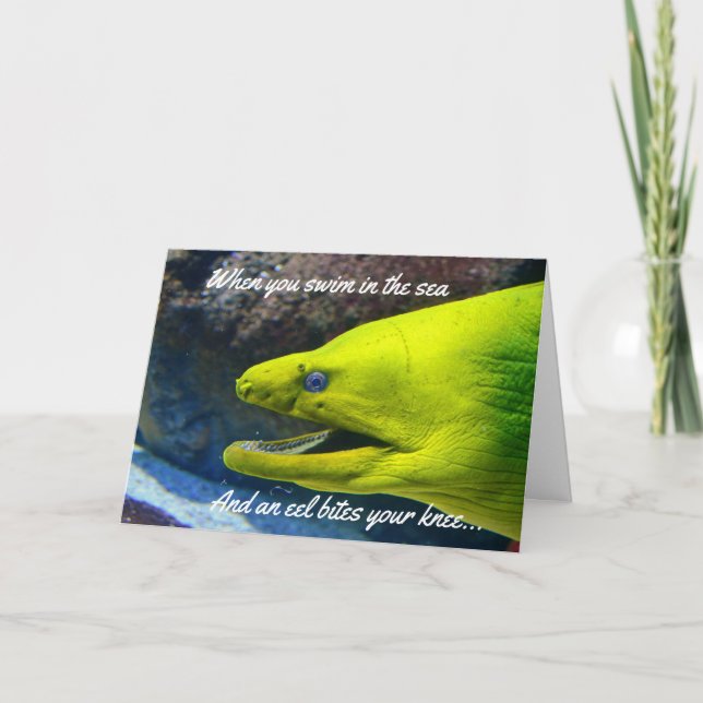 Cartes Pour Fêtes Annuelles Funny Amore (a Moray) Valentine (Devant)