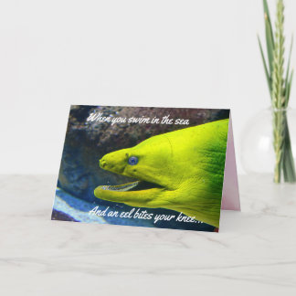 Cartes Pour Fêtes Annuelles Funny Amore (un Moray) Valentine Holiday Card
