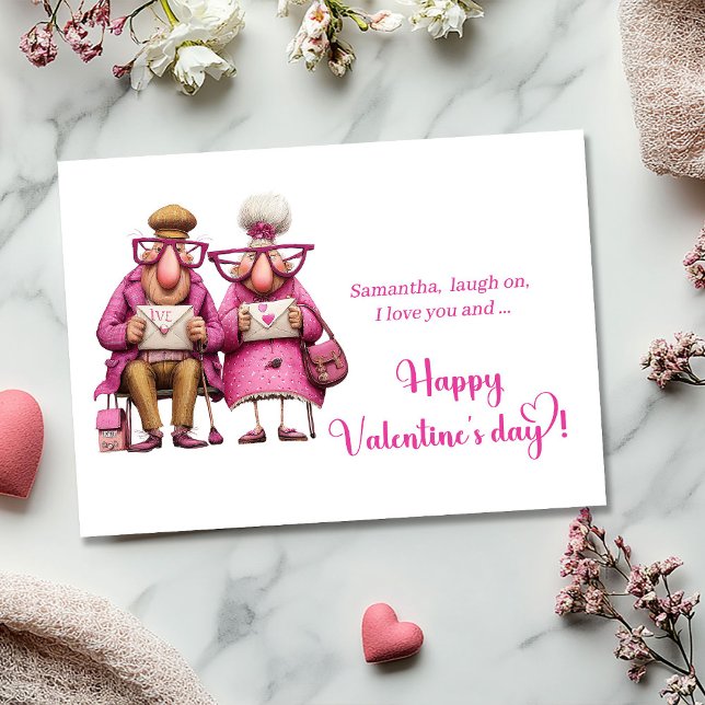 Cartes Pour Fêtes Annuelles Funny Anti Valentine Card Playful Quirky Couple (Funny Anti Valentine Card Playful Quirky Couple)