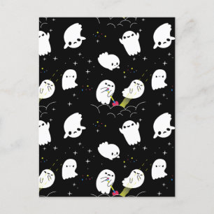 Cartes Pour Fêtes Annuelles Funny Boo Halloween Ghost Adventure Chasse au trés