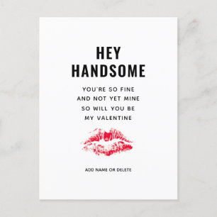 Cartes Pour Fêtes Annuelles Funny Boyfriend Valentines Day Poème Rouge Embrass