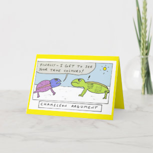 Cartes Pour Fêtes Annuelles Funny chameleon birthday