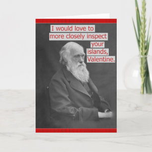 Cartes Pour Fêtes Annuelles Funny Charles Darwin Valentine's Day Personnalisé