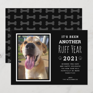 Cartes Pour Fêtes Annuelles Funny Chien photo Ruff Année 2021 Noël