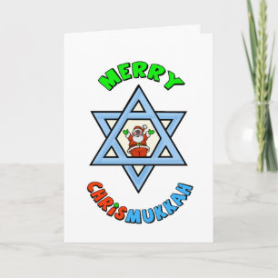 Cartes Pour Fêtes Annuelles Funny Chrismukkah Friend Greend Card