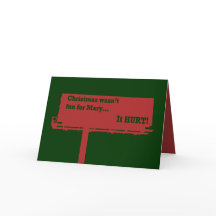 Funny Christmas Billboard card