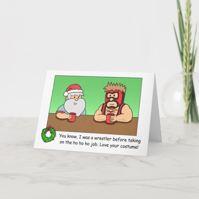 Cartes Pour Fêtes Annuelles Funny Christmas Card (Devant)
