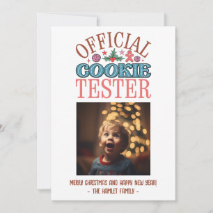 Cartes Pour Fêtes Annuelles Funny Christmas Cookie Tester