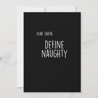 Cartes Pour Fêtes Annuelles Funny Christmas Naughty Nice Santa Checklist