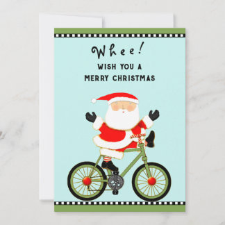 Cartes Pour Fêtes Annuelles Funny Cycling Cyclist Christmas
