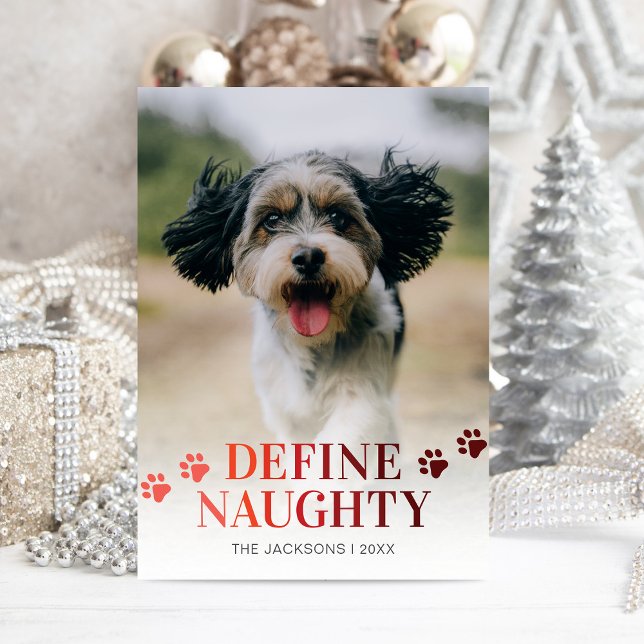 Cartes Pour Fêtes Annuelles Funny Définir Naughty Photo Noël (Créateur téléchargé)