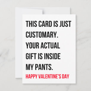 Cartes Pour Fêtes Annuelles Funny Dirty Naughty Valentines Day Card