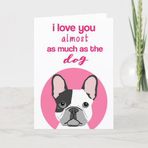 Cartes Pour Fêtes Annuelles Funny Frenchie Valentine's Day Card