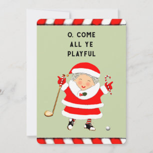 Cartes Pour Fêtes Annuelles Funny Golf