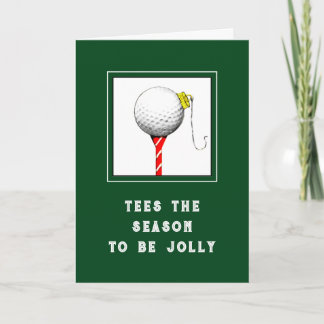 Cartes Pour Fêtes Annuelles Funny Golf Christmas