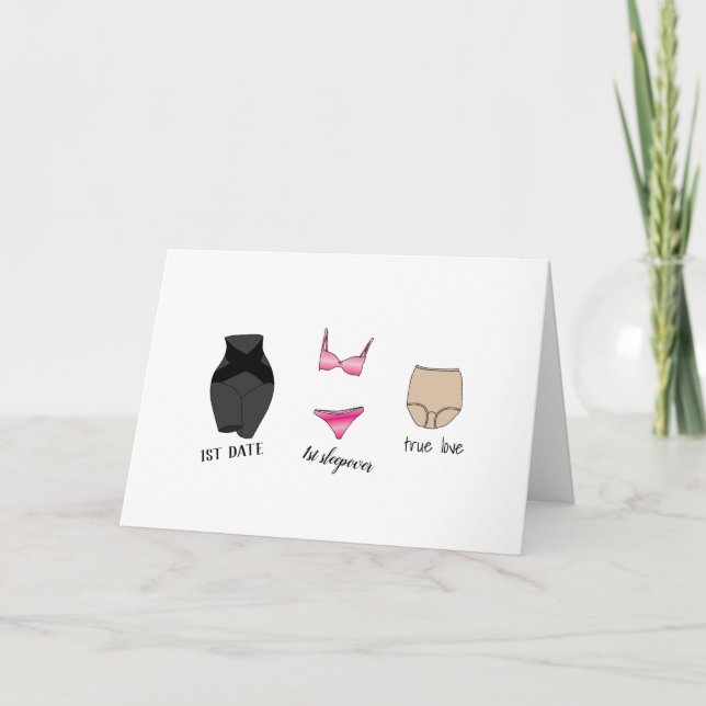 Cartes Pour Fêtes Annuelles Funny Granny Panties Valentines Jour de Vacances C (Devant)