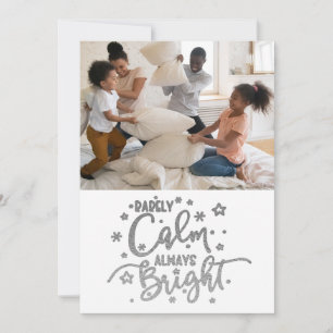 Cartes Pour Fêtes Annuelles Funny Holiday 5 Photo Rarely Calm Christmas