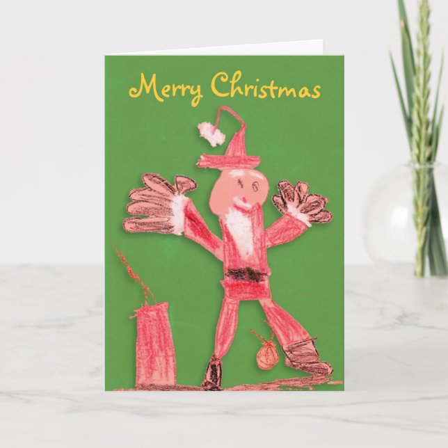 Cartes Pour Fêtes Annuelles Funny Joyeux Noël (Devant)