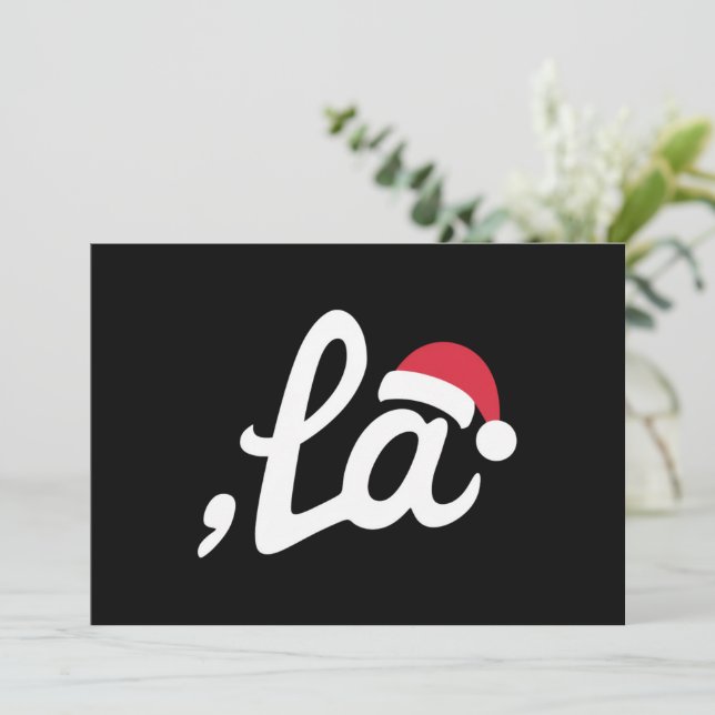Cartes Pour Fêtes Annuelles Funny Kamala Harris 2024 Comma La Christmas (Debout devant)