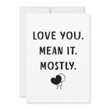 Funny Minimalist Love Quote Design