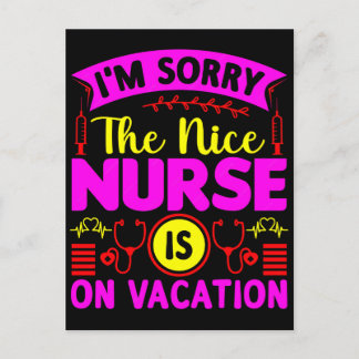 Cartes Pour Fêtes Annuelles Funny Nurse T Shirt Designs for Healthcare Heroes