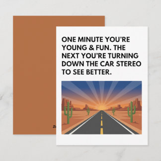 Cartes Pour Fêtes Annuelles Funny Old Age Birthday Card Turn Stereo Down