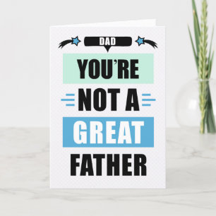 Cartes Pour Fêtes Annuelles Funny Pas un grand père Fête des pères de message