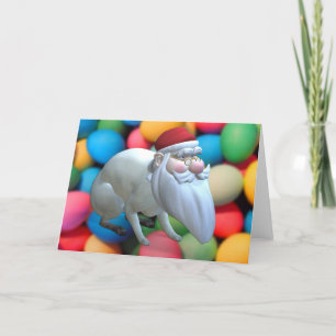 Cartes Pour Fêtes Annuelles Funny Père Noël Bunny