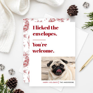 Cartes Pour Fêtes Annuelles Funny Pet Holiday Card