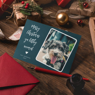 Cartes Pour Fêtes Annuelles Funny Pet Photo Joyeux Noël