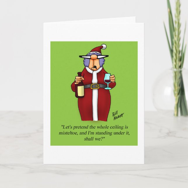 Cartes Pour Fêtes Annuelles Funny Romantic Christmas Card pour lui Spectickles (Devant)