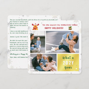 Cartes Pour Fêtes Annuelles Funny Rudolph mignon Joyeuses Vacances Élégantes 3