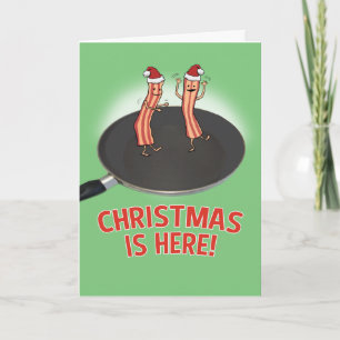 Cartes Pour Fêtes Annuelles Funny Shakin' Our Bacon Christmas