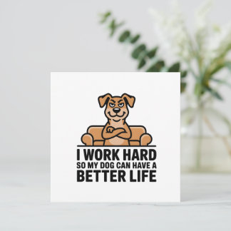 Cartes Pour Fêtes Annuelles Funny Spoiled Dog Quote Couch Illustration