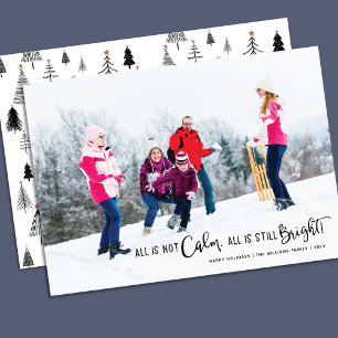 Cartes Pour Fêtes Annuelles Funny Tout n'est pas calme Arbre Motif Photo