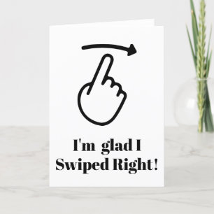 Cartes Pour Fêtes Annuelles Funny Valentine Day Card Je suis content que j'ai 