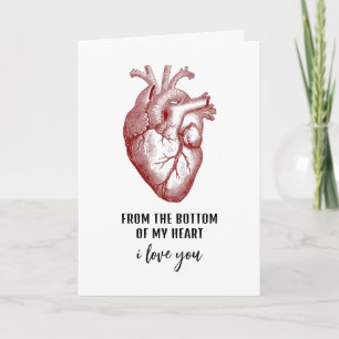 Cartes Pour Fêtes Annuelles Funny Vintage Anatomique Saint Valentin