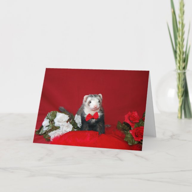 Cartes Pour Fêtes Annuelles Furet - Valentine - Annv. - Fiançailles (Devant)
