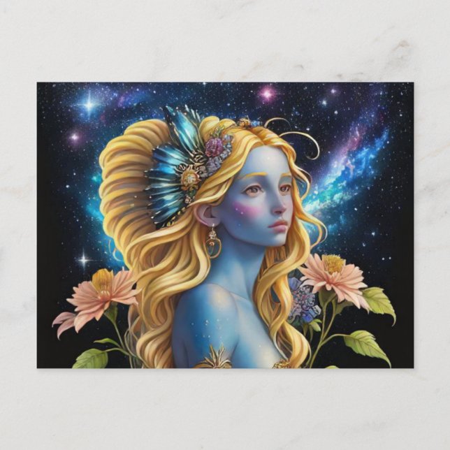 Cartes Pour Fêtes Annuelles *~* Galactique Femmes Imaginaires Bijoux AP58 Gala (Devant)