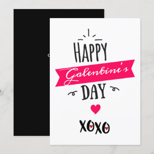 Cartes Pour Fêtes Annuelles Galentine X X   Joyeux Galentine's Day Pink