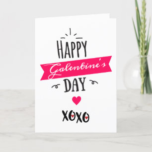 Cartes Pour Fêtes Annuelles Galentine X X   Joyeux Galentine's Day Pink