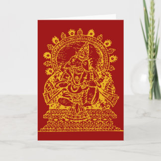 Cartes Pour Fêtes Annuelles Ganesh : Dieu de succès