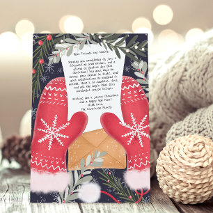 Cartes Pour Fêtes Annuelles Gants amusants illustration Famille de Noël 3 phot