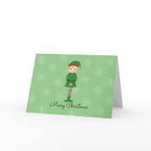 Garçon elfe illusima Noël Flocons de neige Vert cl