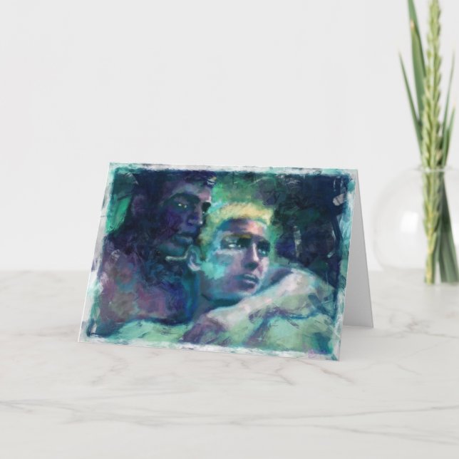 Cartes Pour Fêtes Annuelles Garçons de sofa (Devant)